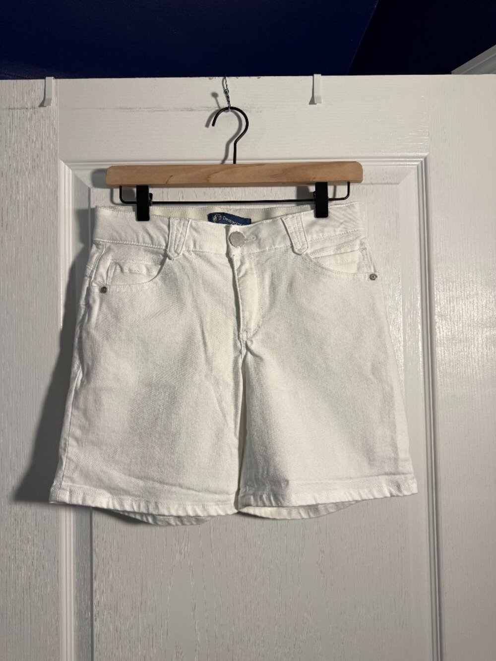 EUC - Democracy Absolution White Jean Shorts - Size 4